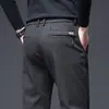 Pantalones Casuales Largos para Hombre Uniforme de Trabajo Otoño e Invierno Sueltos Rectos Ajustados Ligeros de Negocios Pantalones Nuevos 2024