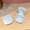 Estojo Simples de Lentes de Contato Coloridas Macaron, Portátil e Compacto Estilo Coreano Caixa de Armazenamento de Alta Qualidade para Lentes de Contato, Dropshipping