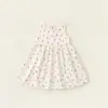 2026 Nuevo Estilo de Verano Vestido Chaleco sin Mangas para Niñas Vestido Princesa de Corte A Ropa de Casa Dulce y Linda para Bebé Verano