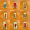 Adesivos de Celular Dourados como Lembrancinhas para Boa Sorte e Riqueza, Cartões de Ouro Puro para Atrair Fortuna, Cartas da Fortuna para Celular no Atacado