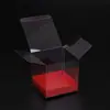 Caja de Regalo de Empaque Totalmente Transparente de PVC, Caja de Empaque para Llevar de Pastelería Occidental, Caja de Empaque para Rollo de Pastel Se Puede Personalizar con Logo