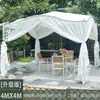 Toldo parasol para exteriores, cenador de patio, terraza de casa de huéspedes, refugio de lluvia para jardín, toldo de cisne para villa, tienda de campaña con sombrilla parasol para exteriores