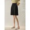 Pantalones Cortos de Verano 2026 Estilo Japonés para Mujer Texturizados Anti-UV Adelgazantes de Cuatro Cuartos Casuales