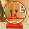 Lámpara de mesa para dormitorio boda roja lámpara de noche creativa para boda regalo práctico para boda habitación de bodas regalo de boda para amigas