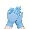 Temu guantes desechables transfronterizos compuesto de nitrilo caucho de nitrilo negro alta elasticidad nitrilo sintético NBR mano protectora