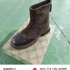 Botas Martin Versátiles de Moda con Stretch para Mujer 2025 Otoño e Invierno Nuevas Botas Cortas Retro Adelgazantes Petite Tacón Grueso Botas Slim