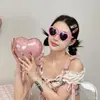 Gafas de Sol Creativas, Elegantes, Lindas y Versátiles con Forma de Corazón para Adultos, Gafas de Moda para Fiesta, Gafas de Sol con Forma de Corazón Personalizables