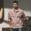 Chaqueta de Mezclilla Rosa Dopamina Estilo Retro Americano para Hombre Moda Primavera y Otoño Asut Fixation Chaqueta Casual de Otoño