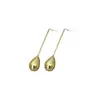 Pendientes de Diseño de Nicho de Lujo Ligero Estilo Francés Personalidad Minimalista Moda Tendencia Genial Pendientes de Gota de Agua Pendientes de Botón de Alta Gama