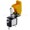 ASW-07D Interruptor de balancim com LED para carro modificado botão botão interruptor com capa protetora capa protetora 12v 20A