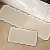 Alfombrilla de Cocina de Barro de Diatomeas Estilo Wabi-Sabi Temu Transfronteriza Alfombrilla de Piso Larga para el Hogar Dos Piezas Absorbente de Agua y Aceite Fácil de Cuidar