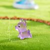 Luminoso Bulldog Francés de Ojos Pequeños Miniatura Micro Paisaje de Escritorio Coche Pequeños Adornos DIY Decoración de Joyería Artesanías de Resina