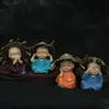 Swing de mola monge ornamentos de carro punho bêbado Kung Fu quatro não pequenos monges resina artesanato de carro fabricantes
