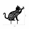YKL005 Gato Mariposa Acrílico Exterior Patio Decorativo Jardín Arte Jardín Arte Silueta