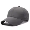Gorra de béisbol extragrande, gorra deportiva transpirable de secado rápido, sombrero para el sol para exteriores, gorra fina de tela suave para hombre con protección solar