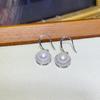 Brincos Banhados a Ouro Real, Colar de Pérolas de Água Doce para Mulheres, Gargantilha de Luxo Leve de Nicho, Corrente para Clavícula Estilo Mãe, Presente para Melhor Amiga