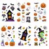 8 pegatinas de la serie Halloween, 2 pegatinas decorativas para pared, fundas para teléfono, portátiles y escritorios, venta al por mayor