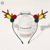 Qiyue Pinza para el Cabello Diadema Navideña Transfronteriza Copo de Nieve Reno Diadema Navideña para Personas Mayores Banda para el Cabello Tocado Accesorios para el Cabello Venta al por Mayor