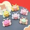 Dibujos Animados Color Brillante Abeja Linda Resina Accesorios DIY Pegamento de Crema Funda de Teléfono Tocado Pasador Pegatina de Refrigerador