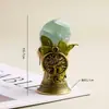 Pedra Lapidada de Cristal Natural Transfronteiriça Coluna de Cristal Árvore da Vida Sino Criativo Sino de Mão Adorno de Decoração de Adereço de Halloween