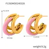 Aço titânio banhado 18k ouro óleo gota C - brincos coreanos fresco moda brincos temperamento brincos Coringa atacado feminino