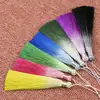 Borla de Gradiente Teñido Espacial de Poliéster 12cm Nudo Chino Marcador de Libros Disfraz Colgante Hanfu Estilo Antiguo Borla Pequeña