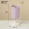 Porta-Canetas Estilo Ins Feminino Armazenamento Arranjo de Flores Tulipa Balde de Maquiagem Recipiente de Armazenamento para Mesa Decoração Moderno Minimalista