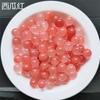 Contas Redondas de Cristal Natural 8mm Não Porosas e Semiporosas, Ágata Calcedônia Olho de Gato Contas Soltas, Materiais para DIY Atacado, Colar de Pedra Natural