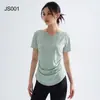 Ropa de Yoga de Verano para Mujer Manga Corta Top Deportivo de Fitness Tallas Grandes Ropa de Entrenamiento de Pilates Transpirable para Principios de Otoño Camiseta de Running