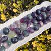 Adornos de juego de piedra rodante de fluorita de color natural, fluorita arcoíris, piedra desnuda, grava grande, grava pulida, estación internacional de suministro