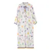 Al por mayor Verano 2026 Nuevo Vestido Holgado Estampado de Longitud Media para Mujer Estilo Europeo y Americano 6366