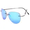 Gafas de sol sin montura ultraligeras súper elásticas para hombre, modernas, a prueba de explosiones para conducir, gafas de sol de día y de noche, gafas de sol de sapo