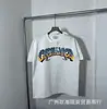 Camiseta Roja de Verano de Manga Corta con Logo Blanco de Casablanca, Marca de Moda Tendencia, Cuello Redondo, Estampado Minimalista, Redondo, Niche Casa