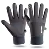 Guantes de Ciclismo para Hombre y Mujer Otoño e Invierno Terciopelo Cálidos Antideslizantes A prueba de Viento Impermeables Exteriores Conducción Motocicleta Guantes Táctiles