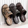 Nuevas Sandalias de Verano para Hombre, Antideslizantes, de Suela Gruesa, Resistentes al Desgaste, Sandalias de Playa de Doble Propósito para Padres de Mediana Edad y Mayores