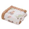 Toalha de Banho de Gaze para Bebê Classe A 6 Camadas Algodão Puro Envoltórios de Banho Buersucker Toalha de Banho para Recém-Nascidos e Crianças Cobertor Absorvente Revestido