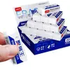 Borracha Little Genius Sem Pó, projetada especificamente para estudantes durante as provas, 2B branca, produz poeira mínima, limpa e organizada, vendida em caixa fechada, material de papelaria para atacado