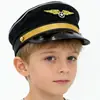 Chapéu de Piloto Infantil Mais Vendido da Amazon Festa de Feriado Role-Playing Chapéu de Capitão Adereços de Cosplay
