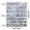 Pegatinas de Letras y Números en Inglés Creativas con Estampado en Caliente Doradas y Plateadas de 1 pulgada Material Decorativo para Tarjetas de Regalo Festivas