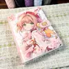 Álbum de fotos A5 de hojas sueltas de cuatro compartimentos para colección de conciertos de fans de estrellas, álbum de almacenamiento de dibujos animados de gran capacidad DIY
