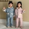 Pijama de Invierno Espesado para Niñas, Cálido, Forro Polar para Bebé, Acolchado de Tres Capas, Conjunto de Ropa de Casa para Niños y Niñas