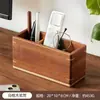 Caja de Almacenamiento de Escritorio de Madera Control Remoto Mesa de Centro de Oficina Papelería Artículos Varios Organizador de Compartimentos Caja de Almacenamiento Portalápices