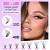 Amazon Transfronterizo Europeo y Americano Mechones Individuales Gruesos Autoinjerto 30D40D Cabello Autoinjerto Cabezal Doble Removedor de Pegamento Set de Pegamento