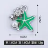 Pode Ser Misturado em Lote DIY Pérola Cravejada de Diamante Estrela do Mar Pulseira Pendente Única Pingente de Colar Acessórios de Pingente Venda Direta de Fábrica Transfronteiriça