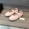 Versión de Cuero Suave~Zapatos Mary Jane con Correa de Velcro para Mujer, Suela Plana, Bailarinas Poco Profundas Versátiles Estilo Francés