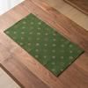 Tapete de té hecho a mano con hilo Xiangyun, mantel de té de doble cara con aislamiento térmico Guofeng, nuevo camino de mesa vintage de estilo zen chino con placa de burbujas secas