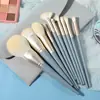 Set de 10 Brochas de Maquillaje Puente Azul Flor, Brocha para Labios, Brocha para Sombras de Ojos, Brocha para Base de Maquillaje, Brocha para Polvos Sueltos, Cosméticos para Estudiantes, Set Completo Económico, Cerdas Suaves