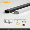 Perfil de Aluminio para Luz Lineal LED Luz Lineal Empotrada Canal de Luz de Aleación de Aluminio Tira de Luz Dura Canal de Aluminio Fuente de Luz Lateral