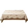 Toalha de mesa retangular vintage, criando uma atmosfera sofisticada para mesas de centro de sala de estar, mesas de jantar, à prova d'água, resistente a óleo e resistente ao calor