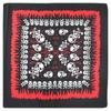 Suministro directo de fábrica en stock, bufanda cuadrada con estampado de calavera de poliéster, estilo hip hop, hip hop, hip hop, para disfrazarse de Halloween, cabeza de fantasma, pañuelo para la cabeza al por mayor